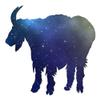 Mountain Billy Goat - Vinyl Decal Sticker - 3.75" x 3.75" - Galaxy view 1