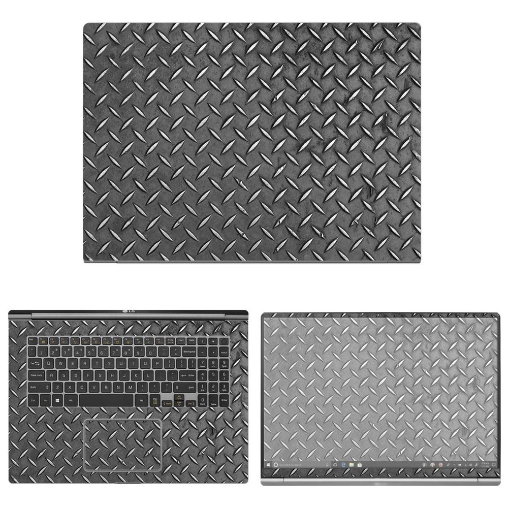 Decalrus - Protective Decal Metal Skin Sticker for LG Gram 17Z990 (17.3" Screen) case Cover wrap LGgram17_17Z990-14