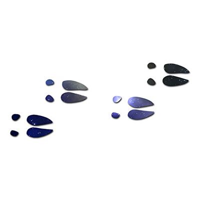 Buck Deer Tracks - Vinyl Decal Sticker - 12" x 5" - Galaxy