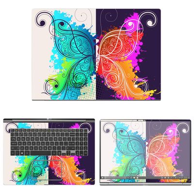 Decalrus - Protective Decal Butterfly Skin Sticker for LG Gram 17Z990 (17.3" Screen) case Cover wrap LGgram17_17Z990-5
