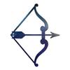 Bow Arrow Archery - Vinyl Decal Sticker - 12" x 15.25" - Galaxy view 1