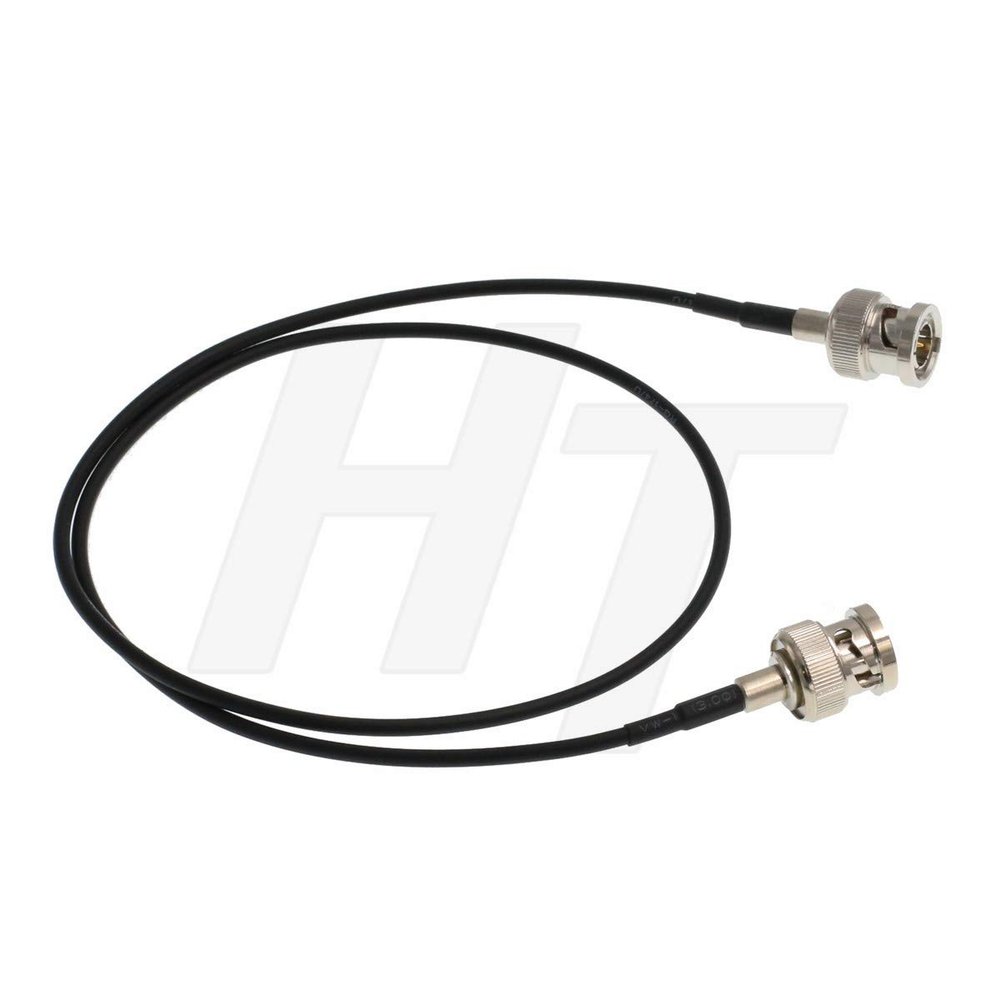 HangTon 3G HD SDI BNC Video Coaxial Cable for Atomos Ninja V BMCC FS5 Epic C300 Camera Monitor, Thin Soft RG174 60cm Straight BNC