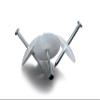 Kimmel Nail Disc, NS 27-2.0 x 60 Contents 50 Pieces Cable Fastening, Cable Clamp, Clamping Disc view 1