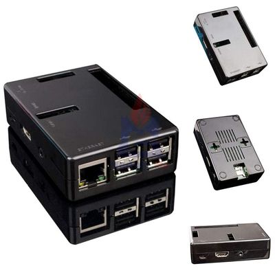 Black ABS V2 Case Enclosure to All Ports for Raspberry Pi 2 Model B