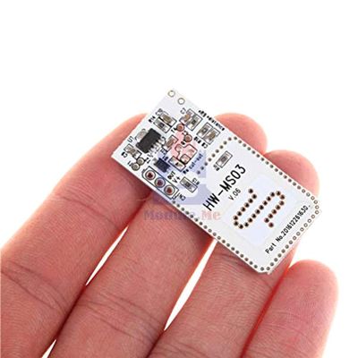 Paialu High Performance Motion Sensor Module HW-MS03, 2.4-5.8 GHz Radar Sensor for Arduino, Includes Mounting Bracket and Screws, Ideal for Motion Detection
