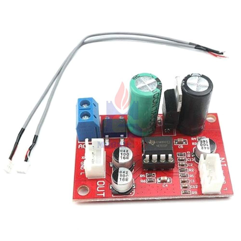 Paialu Rectifier Bridge NE5532 Audio OP AMP Microphone Preamps Pre-Amplifier Pre Amplifier Board IC Socket DIY KIT DC 9-24V AC 8-16V