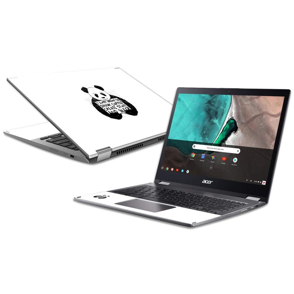 MightySkins Skin Compatible with Acer Chromebook Spin 13 (2018) - I Just Want to | Protective, Durable, and Unique Vinyl Decal wrap Cover | Easy to Apply, Remove, and Change Styles | Made in The USA