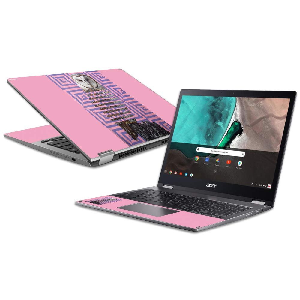 MightySkins Skin Compatible with Acer Chromebook Spin 13 (2018) - Owl Maze | Protective, Durable, and Unique Vinyl Decal wrap Cover | Easy to Apply, Remove, and Change Styles | Made in The USA
