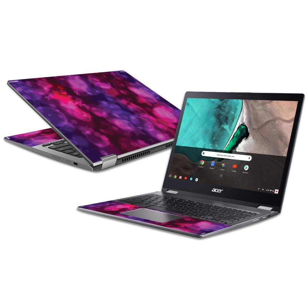 MightySkins Skin Compatible with Acer Chromebook Spin 13 (2018) - Star Power | Protective, Durable, and Unique Vinyl Decal wrap Cover | Easy to Apply, Remove, and Change Styles | Made in The USA
