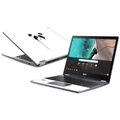 MightySkins Skin Compatible with Acer Chromebook Spin 13 (2018) - Panda Paint | Protective, Durable, and Unique Vinyl Decal wrap Cover | Easy to Apply, Remove, and Change Styles | Made in The USA