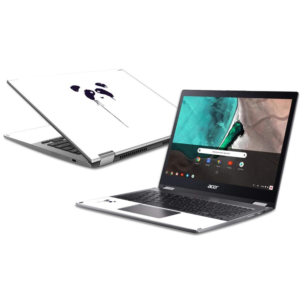 MightySkins Skin Compatible with Acer Chromebook Spin 13 (2018) - Panda Paint | Protective, Durable, and Unique Vinyl Decal wrap Cover | Easy to Apply, Remove, and Change Styles | Made in The USA