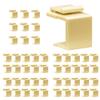 Beszin Blank Keystone Jack Inserts Snap-in Wall Plate Inserts (50-Pack, Ivory) view 1