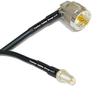 10 feet RFC195 KSR195 Silver Plated UHF Male Angle to RP-SMA Female RF Coaxial Cable view 1