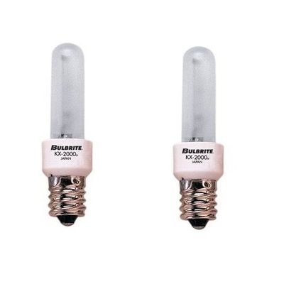 Krypton/Xenon T3 Frost Bulb, Candelabra Base - 2 Pack