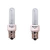 Krypton/Xenon T3 Frost Bulb, Candelabra Base - 2 Pack view 1