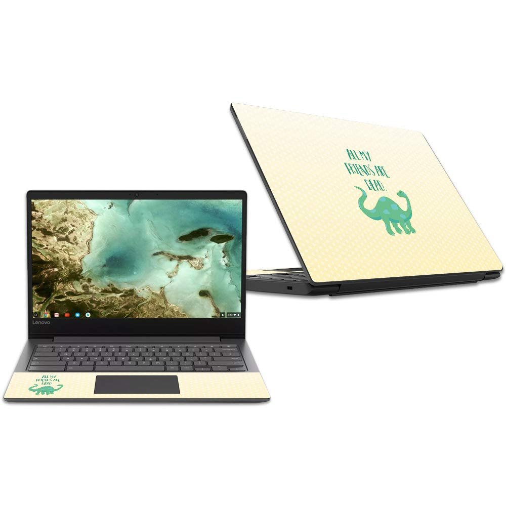 MightySkins Skin Compatible with Lenovo Chromebook S330 (2018) - All My Friends are Dead | Protective, Durable, and Unique Vinyl Decal wrap Cover | Easy to Apply, Remove | Made in The USA