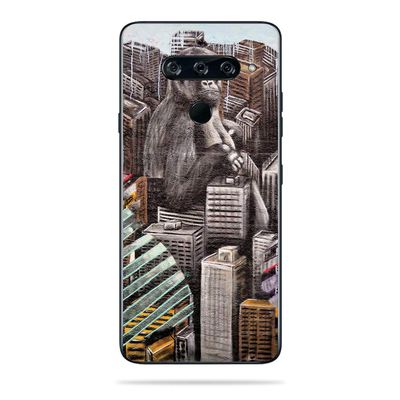 MightySkins Skin Compatible with LG V40 ThinQ - Big City Monkey | Protective, Durable, and Unique Vinyl Decal wrap Cover | Easy to Apply, Remove, and Change Styles | Made in The USA