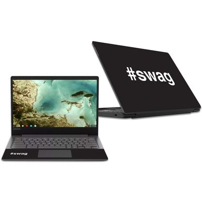 MightySkins Skin Compatible With Lenovo Chromebook S330 (2018) - Swag | Protective, Durable, and Unique Vinyl Decal wrap cover | Easy To Apply, Remove, and Change Styles | Made in the USA