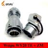 Davitu Original Davitu Connector WY20 TE + ZM 2 3 4 5 7 9 12 Pin TE Male Clamping Cable Plug Female Round Flange Rear Panel Mount Socket - (Color: WY20 7 Pin) view 1