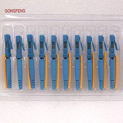 Davitu Davitu 100pcs New LC/UPC Round Cable Rapid Optical Fiber Fast Connector LC indoor Quick Cold Splice to Russia - (Color: Blue)