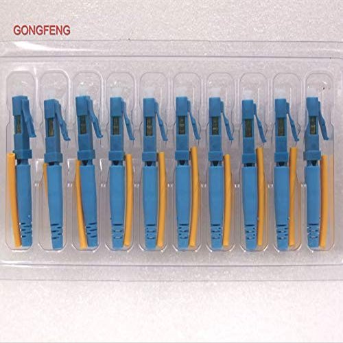 Davitu Davitu 100pcs New LC/UPC Round Cable Rapid Optical Fiber Fast Connector LC indoor Quick Cold Splice to Russia - (Color: Blue)