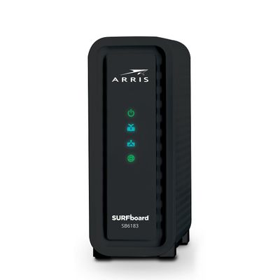ARRIS (SB6183) -Cable Modem - Fast DOCSIS 3.0 16x4 Gigabit, [Check with your provider for compatibility], 1 Gbps Port, 400 Mbps Max Internet Speed, 2 Year Warranty