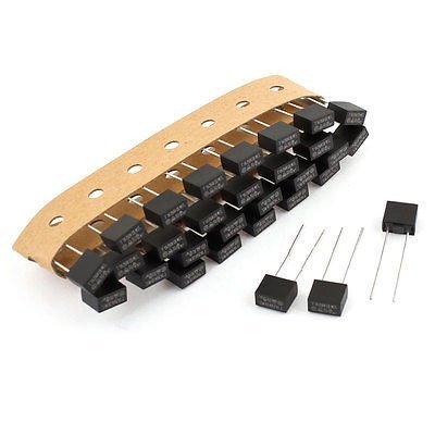 Davitu 30 Pcs 500mA/1A/2A/3.15A/4A/5A/10A Miniature Square Radial Lead Micro Fuse for PCB T1A/T2A/T3.15A/T5A/T500MA/T4A/T10A 250V 392 - (AMP: 3A)