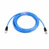 HangTon HD SDI 12G 4K Video Coaxial Cable for Sony ARRI RED BMD Atomos BNC Male to BNC Male, Canare LV-61S 75 Ohm 1m Blue view 2