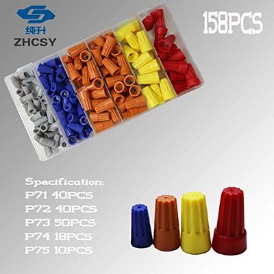 Davitu 158 Piece/lot screw on wire connector from 22-10AWG P71 P72 P73 P74 P76 mixed in box