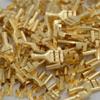 Davitu 100pcs 4.8mm/6.3mm Electric Wire Connectors Set Female Crimp Terminal Gold Brass Car Speaker Connector - (Color: 4.8mm) view 2
