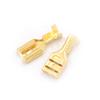 Davitu 100pcs 4.8mm/6.3mm Electric Wire Connectors Set Female Crimp Terminal Gold Brass Car Speaker Connector - (Color: 4.8mm) view 4