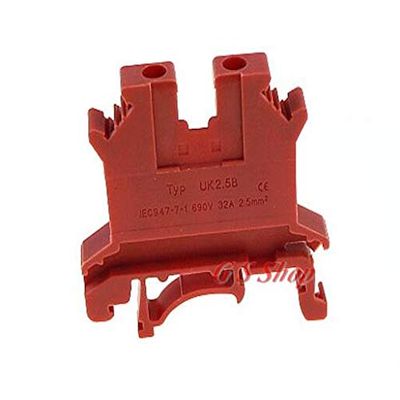 Davitu 50 UK-2.5B terminals, multiple color selectable terminals, connector UK2.5B - (Color: red 50PCS)