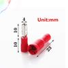 Davitu 50pcs Six Color Male Female Bullet Connector Crimp Terminals Wiring - (Color: White) view 3