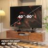 Rfiver Upgraded Universal Table Top TV Stand Steel TV Legs for 40 to 90 Inch Flat or Curved Screen TVs, Height Adjustable TV Stand Base, Center TV Mount Stand Hold Up to 150lbs, Max VESA 800 x 400mm view 3