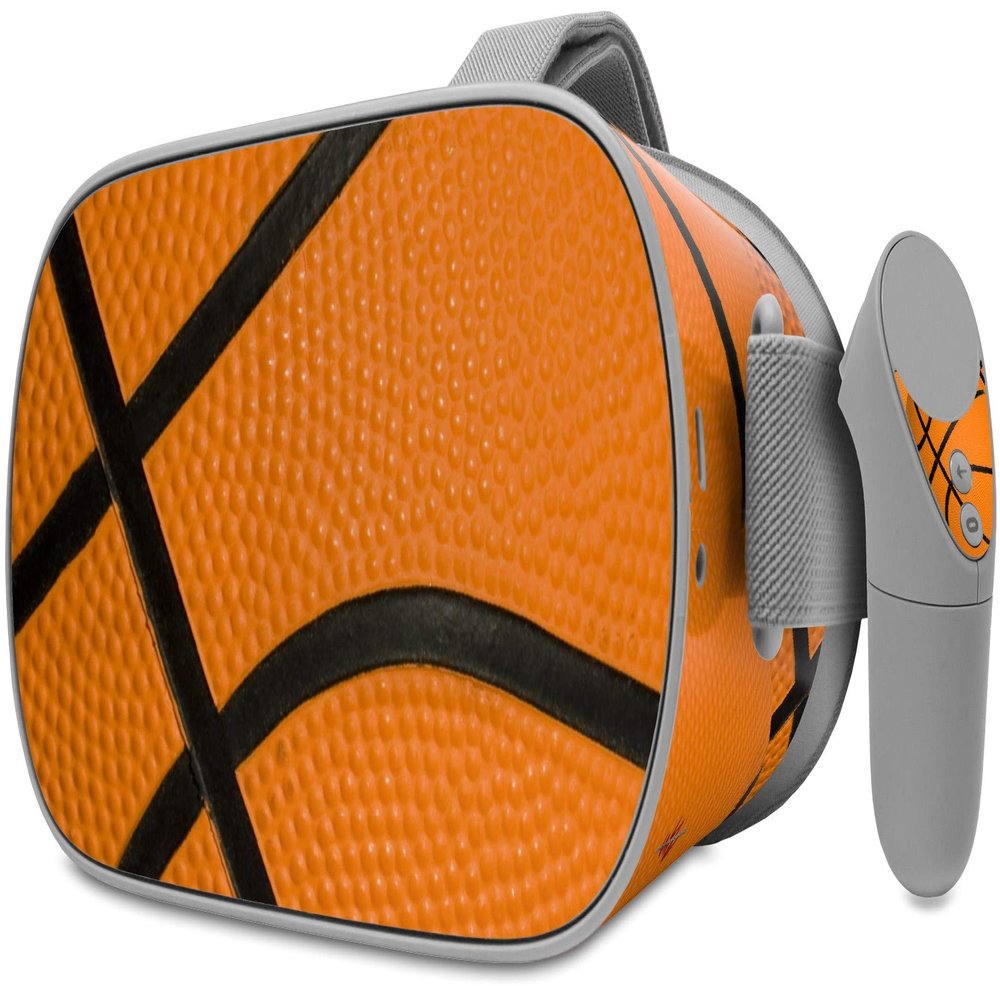 WraptorSkinz Decal Style Skin Wrap Compatible with Oculus Go Headset - Basketball (Oculus NOT Included)