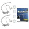 2-Wire Headset with Clear Coil Tube, Earbud, PTT Mic Plus Left & Right Black Earmold Combo for Motorola BPR40 BR250, DTR Series, Bearcom, Black Box Black Box Plus HYT (2X Clear Coil + 2X Earpiece) view 1