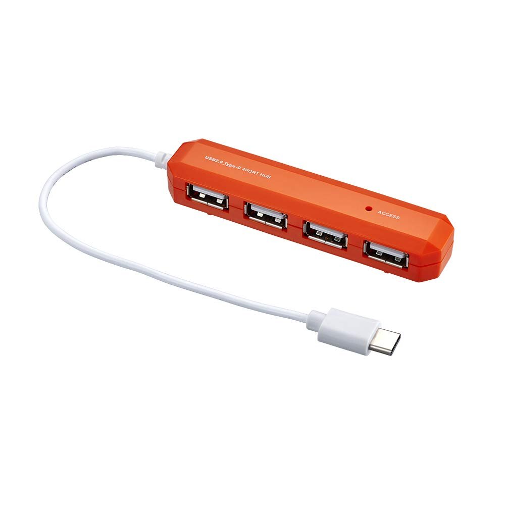 Digio2 USB 2.0 Type-C 4-Port Hub Orange Z4117