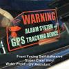 Front Self Adhesive Clear Vinyl Outdoor/Indoor (4 Pack) 4" x 2" Vehicle Car Window Alarm System GPS Tracking Device Safety Warning Security Alert Sticker Decals view 3