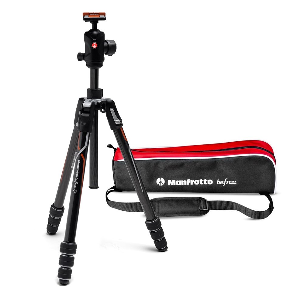 Manfrotto MKBFRTC4GTA-BH Befree GT Carbon T-Tripod Kit, 4 Levels, for Sony Alpha Cameras