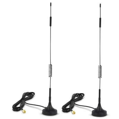 Proxicast 6.5~8 dBi 4G/LTE External Magnetic Loaded Coil Antenna Compatible with Cisco, Cradlepoint, Netgear, Pepwave, MoFi, Digi, Sierra & other Routers & Modems with SMA Connectors (ANT-124-SMA-2PK)