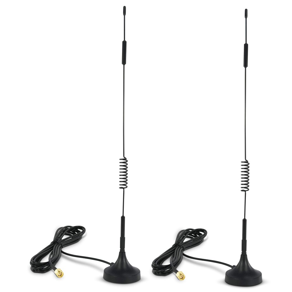 Proxicast 6.5~8 dBi 4G/LTE External Magnetic Loaded Coil Antenna Compatible with Cisco, Cradlepoint, Netgear, Pepwave, MoFi, Digi, Sierra & other Routers & Modems with SMA Connectors (ANT-124-SMA-2PK)