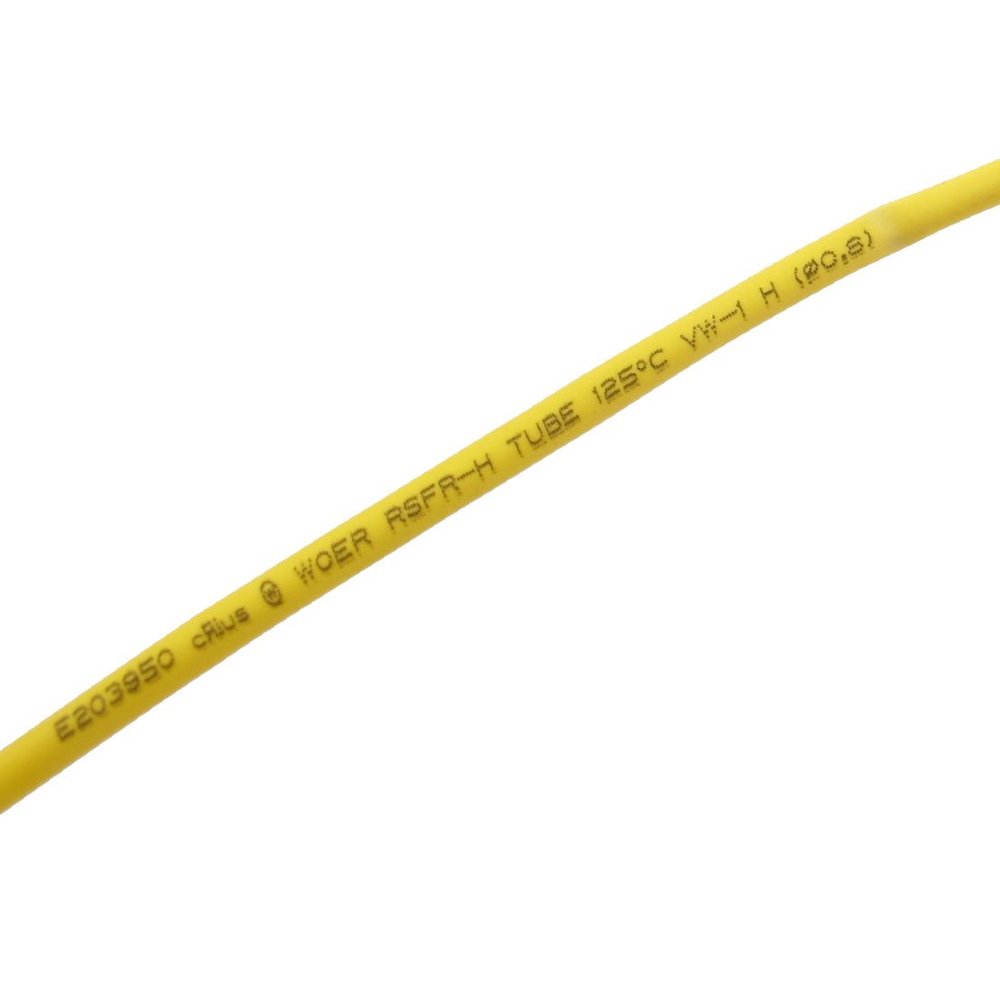 Aexit 4M 13.1 Electrical equipment Ft Long 1.5mm Dia. Yellow Polyolefin Heat Shrinkable Tube