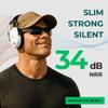 Pro For Sho 34dB NRR Hearing Protection Ear Muffs  Highest NRR Compact Design Ear Protection for Loud Events & Sensory Use (White) view 2