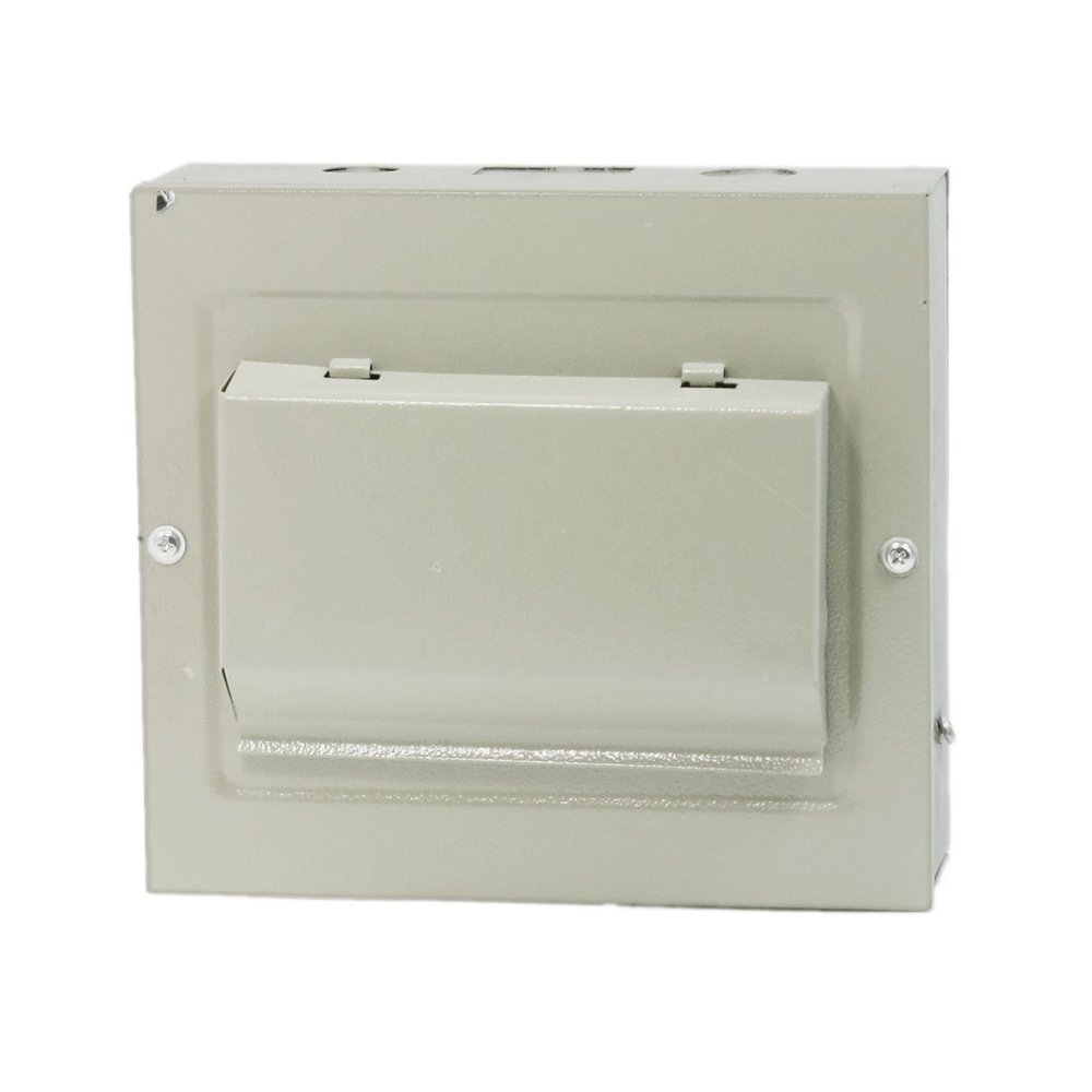 Aexit Rectangular Gray Power supply and power module Metal Power Supply Distribution Box Guard Cover for Building