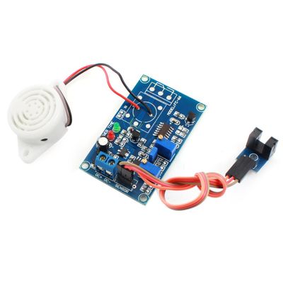 Aexit DC 24V Control electrical Slotted Optical Coupler Alarm Buzzer Time Delay Module Blue