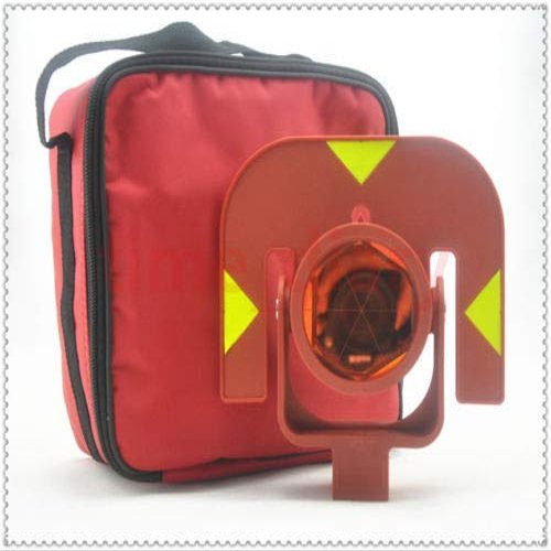 New Red Single Prism for Leica Type Total Stations Surveying Offset:0mm