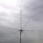 Diamond Antenna CP-5H Five Band (40/20/15/10/6M) Trap Vertical Antenna with Trap Radials