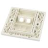 Aexit FC Fiber Transmission Optical Patch Cord Connector Mount 2 Sockets Wall Plate Panel view 2