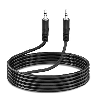 SLLEA 6ft Black Premium 3.5mm Audio Cable AUX-in Cord Lead Compatible with Sony HT-CT790 WiFi TV Soundbar Speaker
