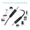 SLLEA 6ft Black Premium 3.5mm Audio Cable AUX-in Cord Lead Compatible with Sony HT-CT790 WiFi TV Soundbar Speaker view 2